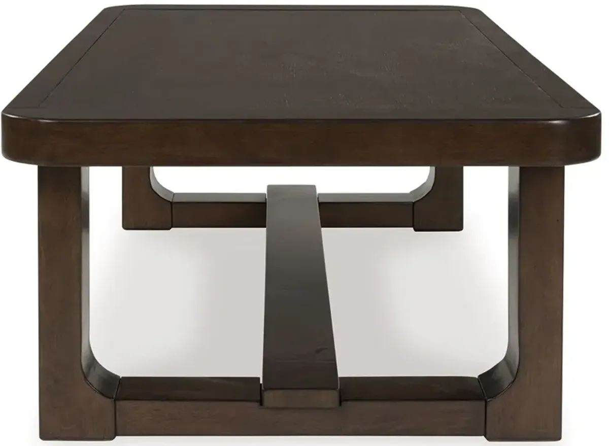 Breckington - Dark Brown - Rectangular Cocktail Table