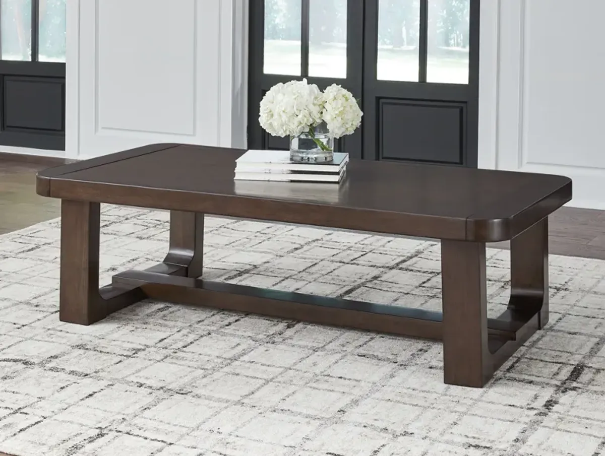 Breckington - Dark Brown - Rectangular Cocktail Table