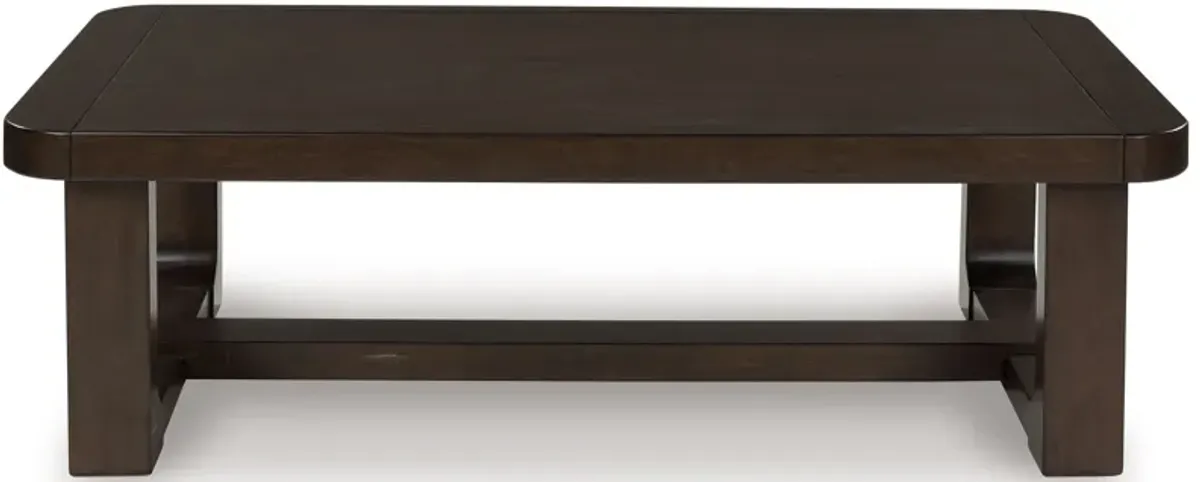 Breckington - Dark Brown - Rectangular Cocktail Table