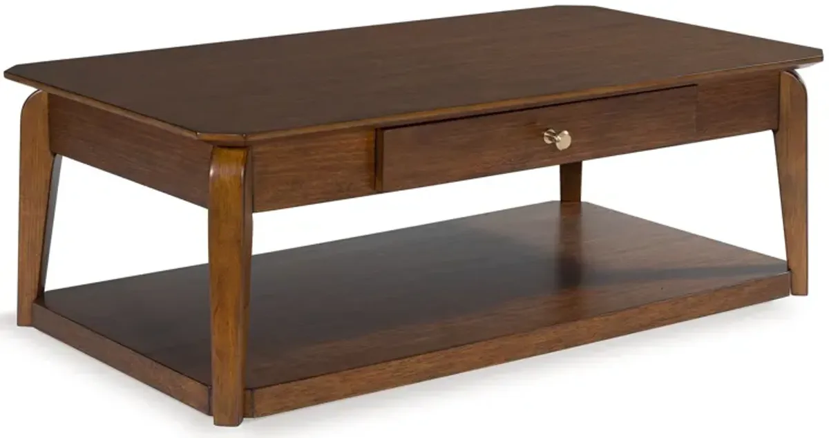 Trenmour - Medium Brown - Rectangular Cocktail Table