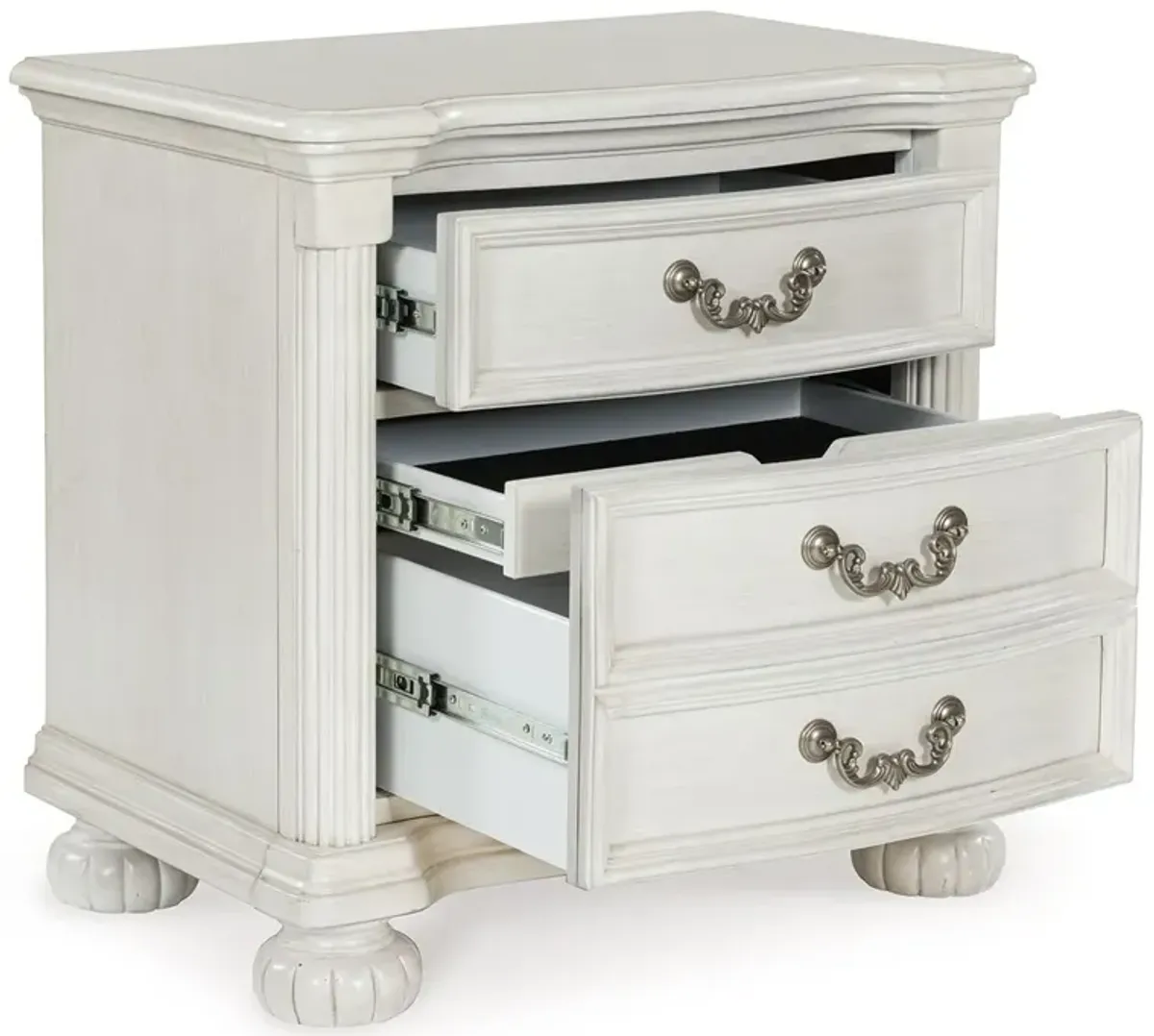 Montelaine - Antique White - Three Drawer Night Stand