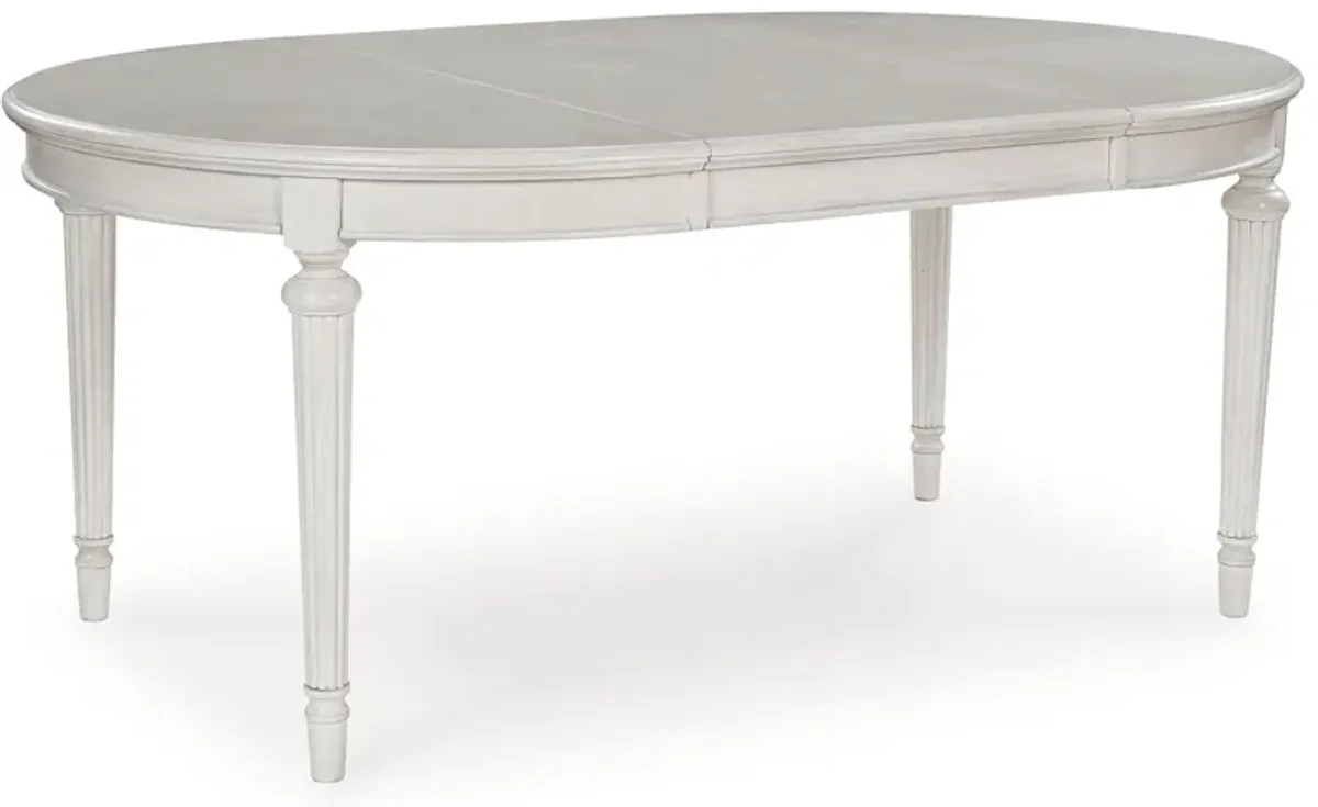 Montelaine - Antique White - Oval Dining Room Extension Table