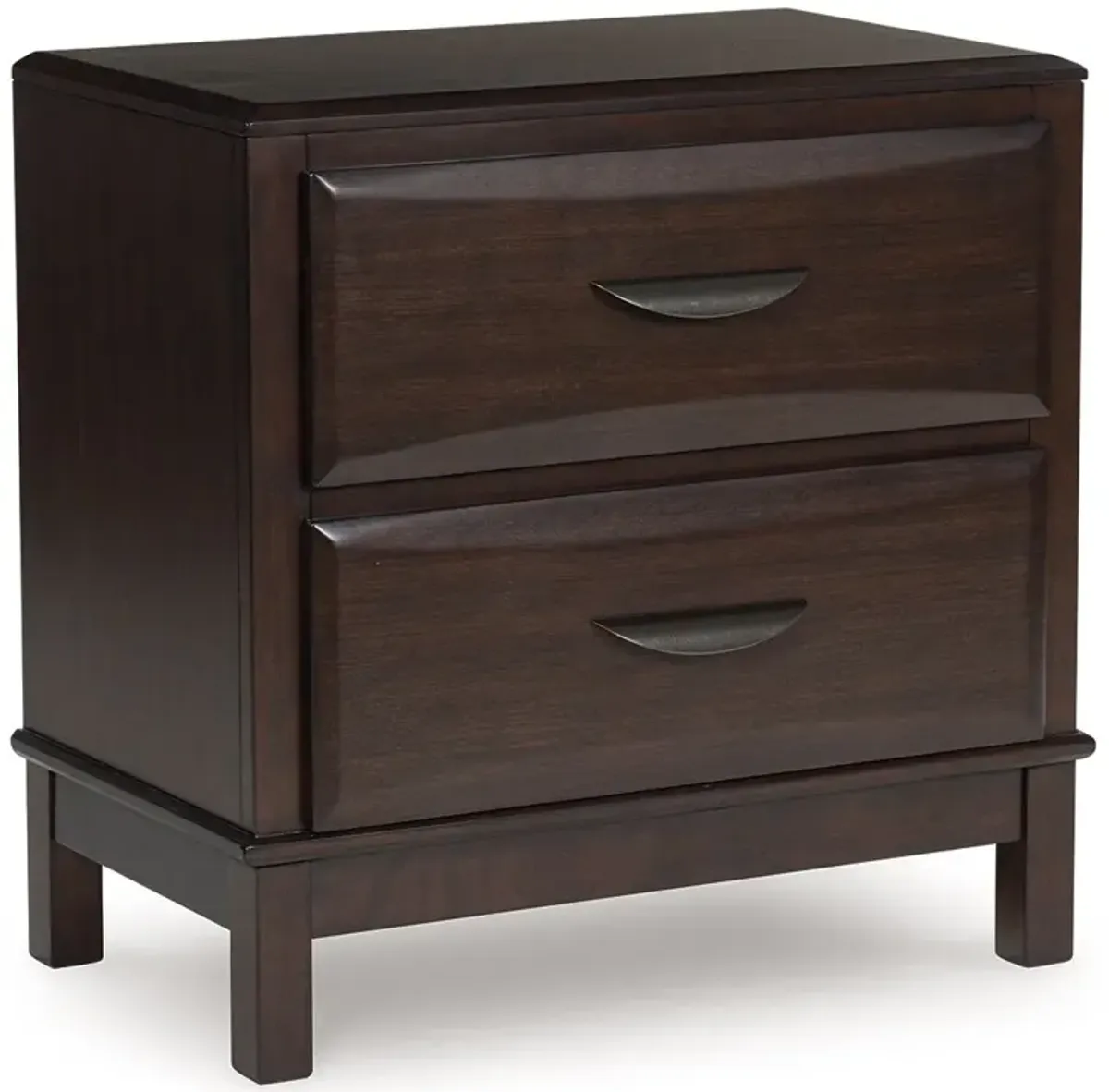 Vanmore - Dark Brown - Two Drawer Night Stand