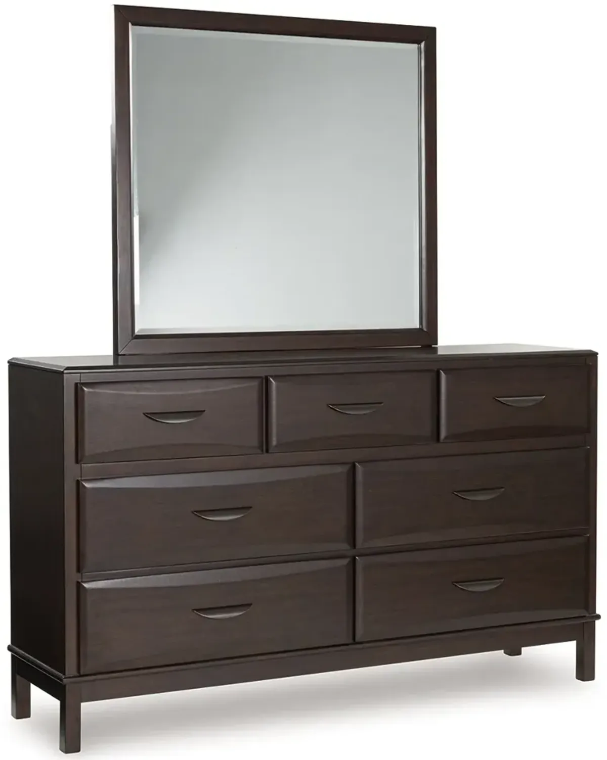 Vanmore - Dark Brown - Dresser And Mirror