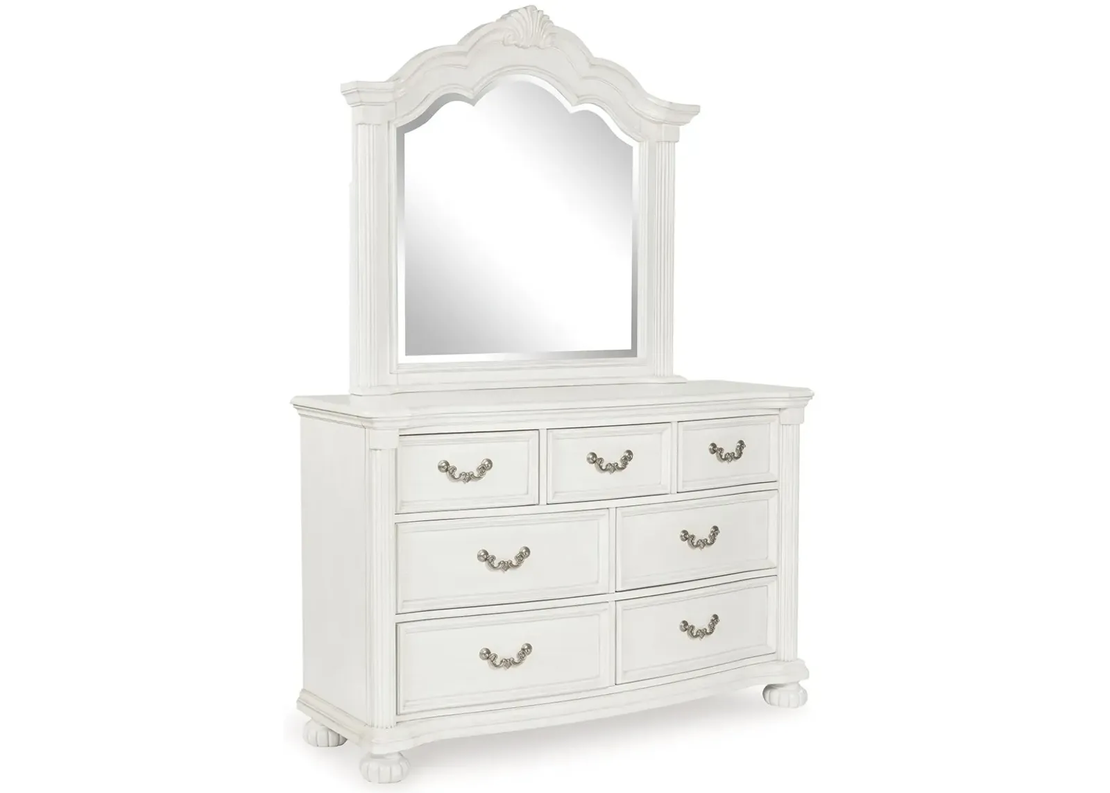 Montelaine - Antique White - Dresser And Mirror