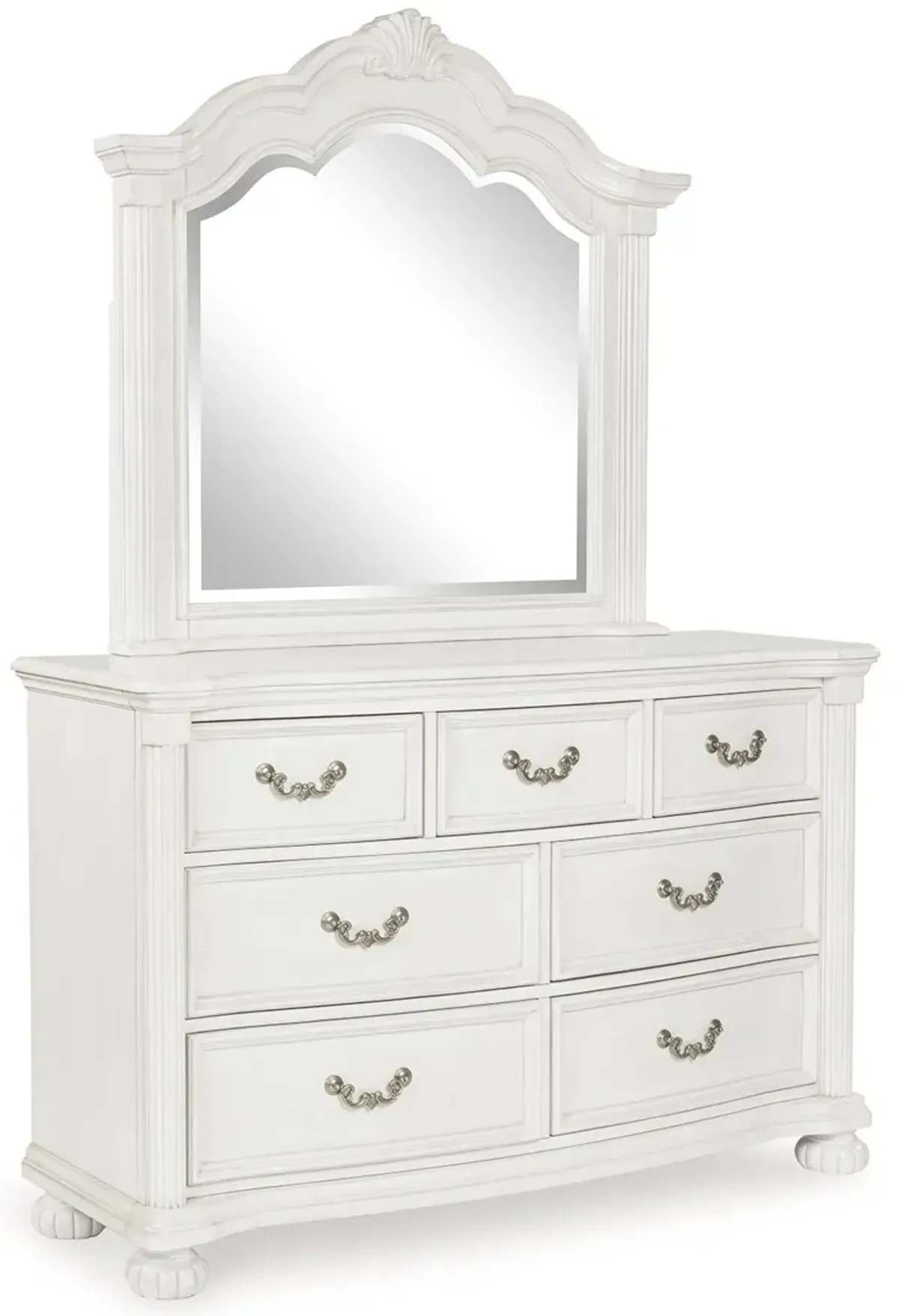 Montelaine - Antique White - Dresser And Mirror