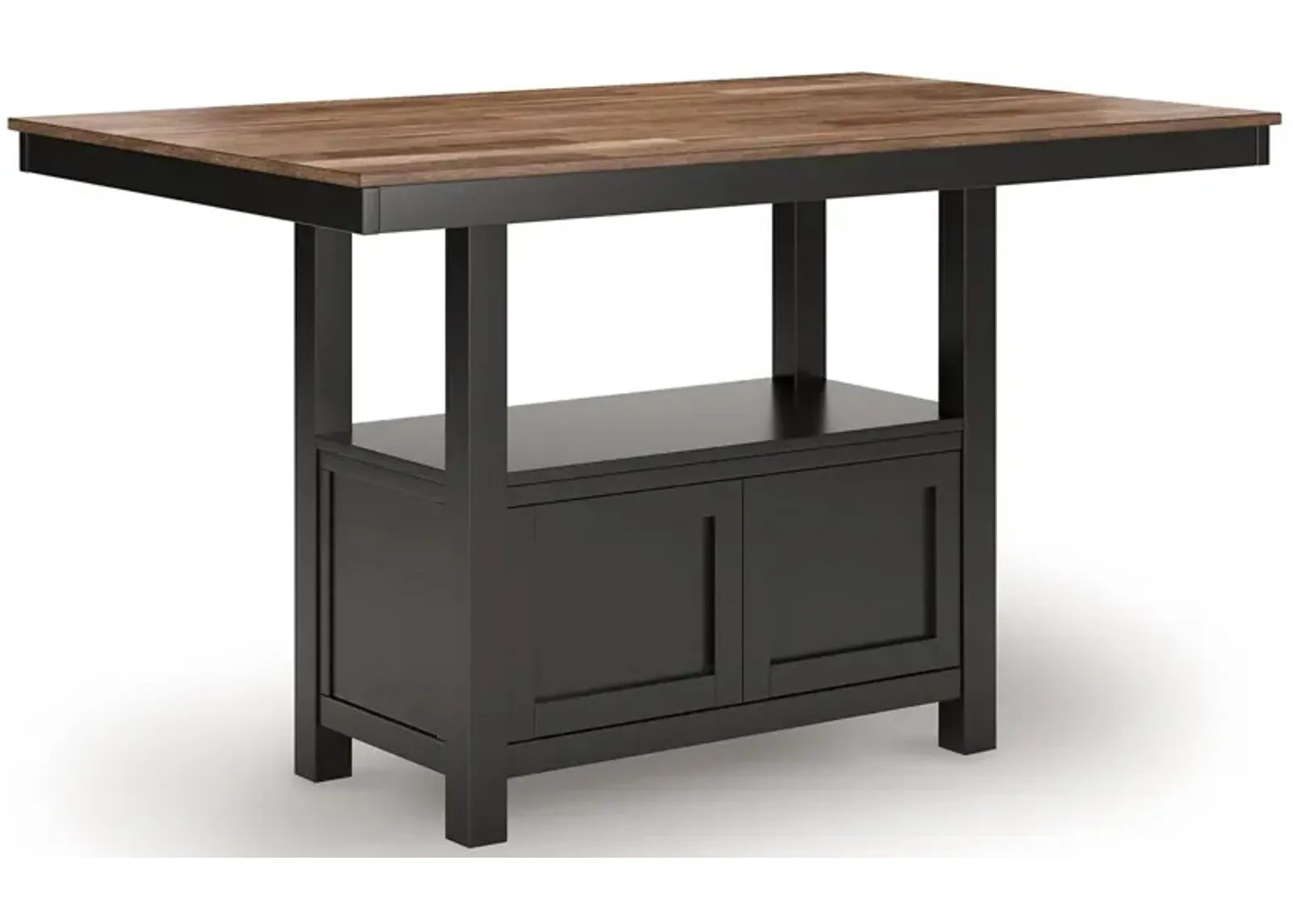 Wildenauer - Brown / Black - Rectangular Dining Room Counter Table