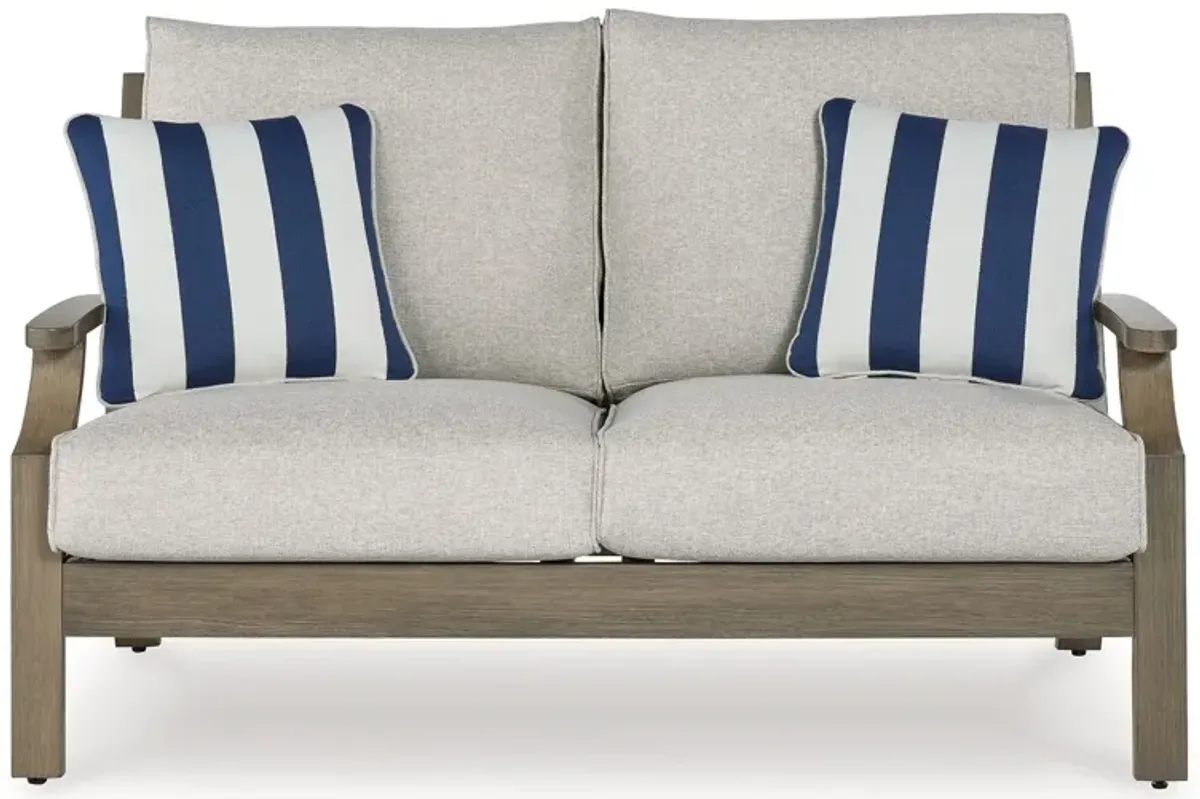 Rainier Ranch - Loveseat With Cushion - Brown / Beige