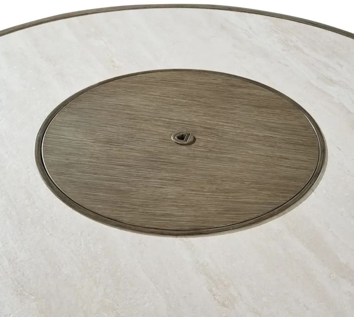 Rainier Ranch - Beige - Round Fire Pit Table