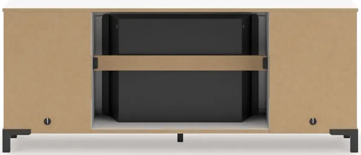 Brollevi - White - TV Stand With Fireplace