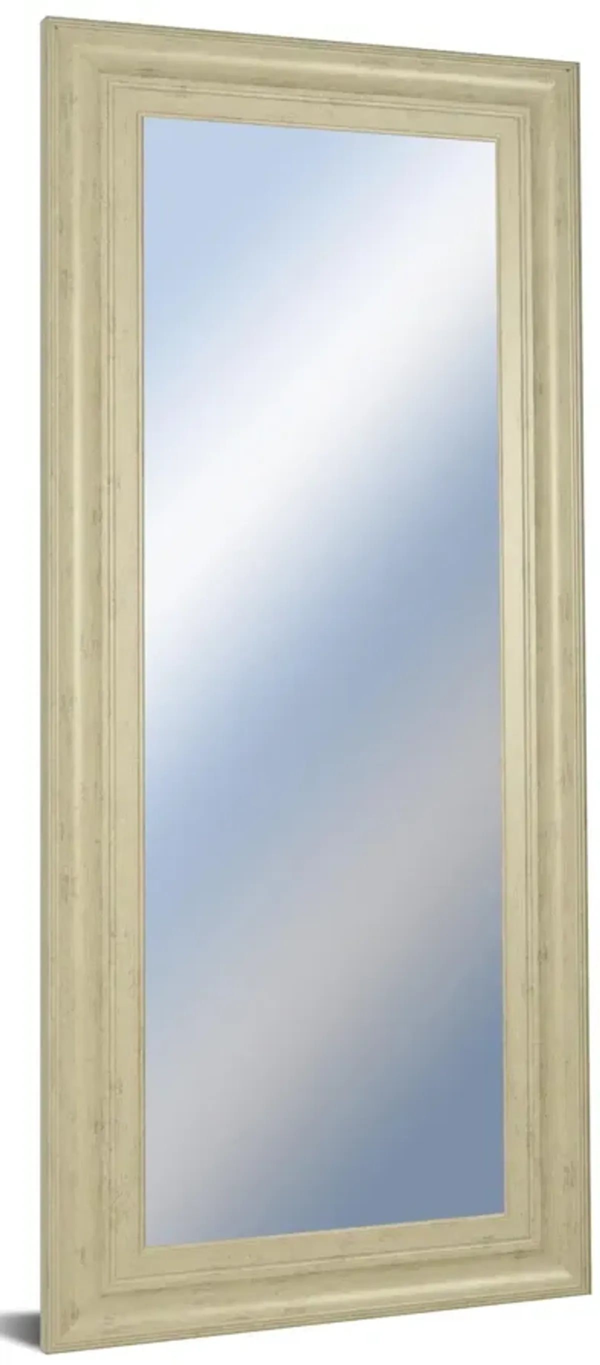 18x42 Decorative Framed Wall Mirror By Classy Art Promotional Mirror Frame #41 - Beige