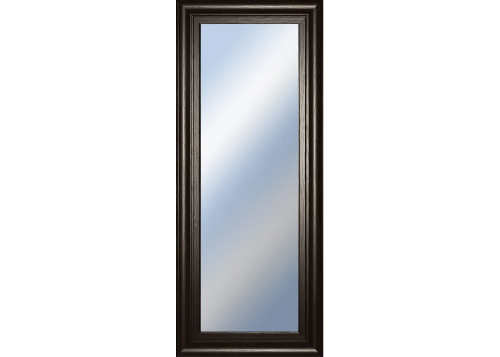 18x42 Decorative Framed Wall Mirror By Classy Art Promotional Mirror Frame #35 - Dark Brown