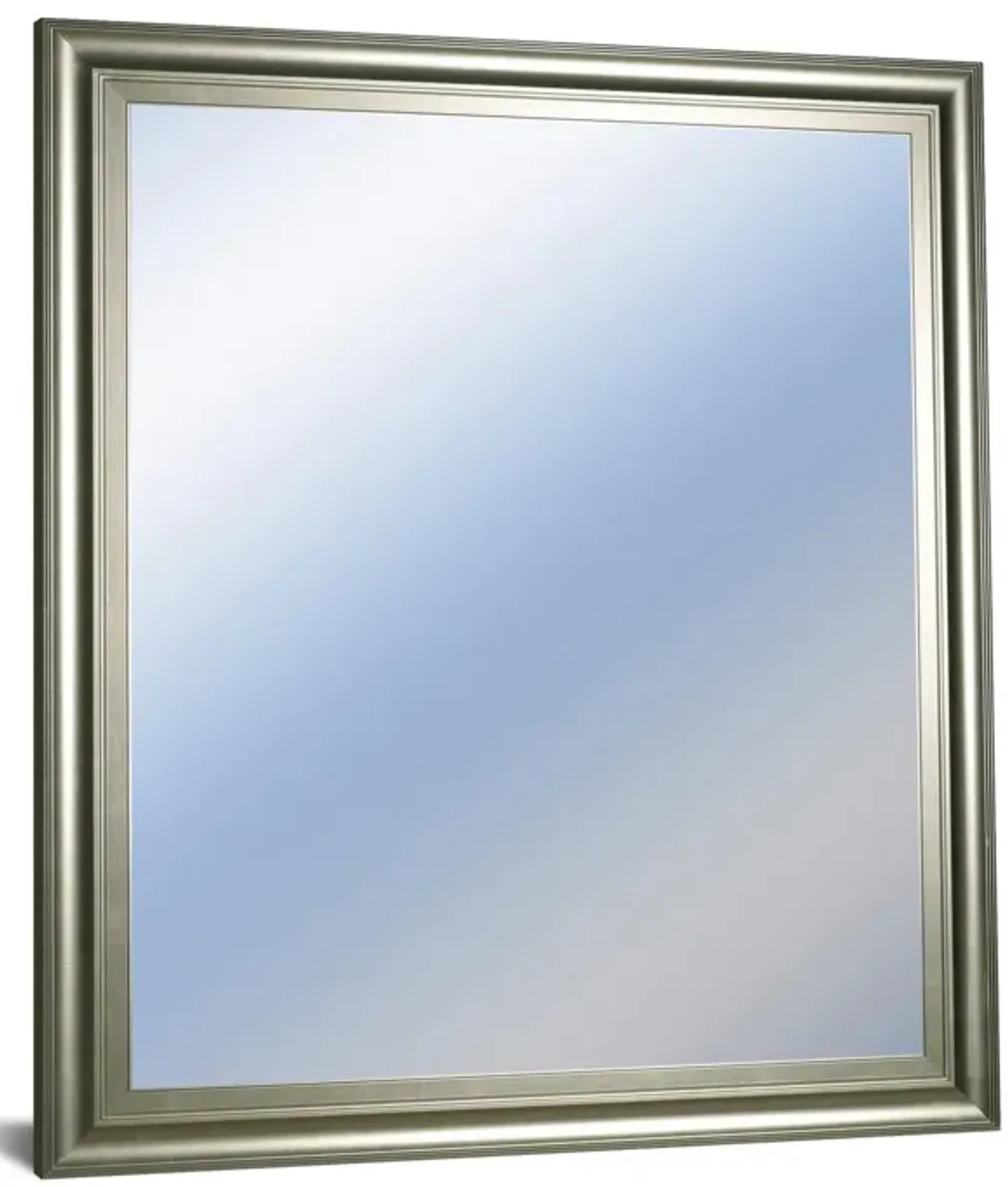 34x40 Decorative Framed Wall Mirror By Classy Art Promotional Mirror Frame #42 - Pearl Silver