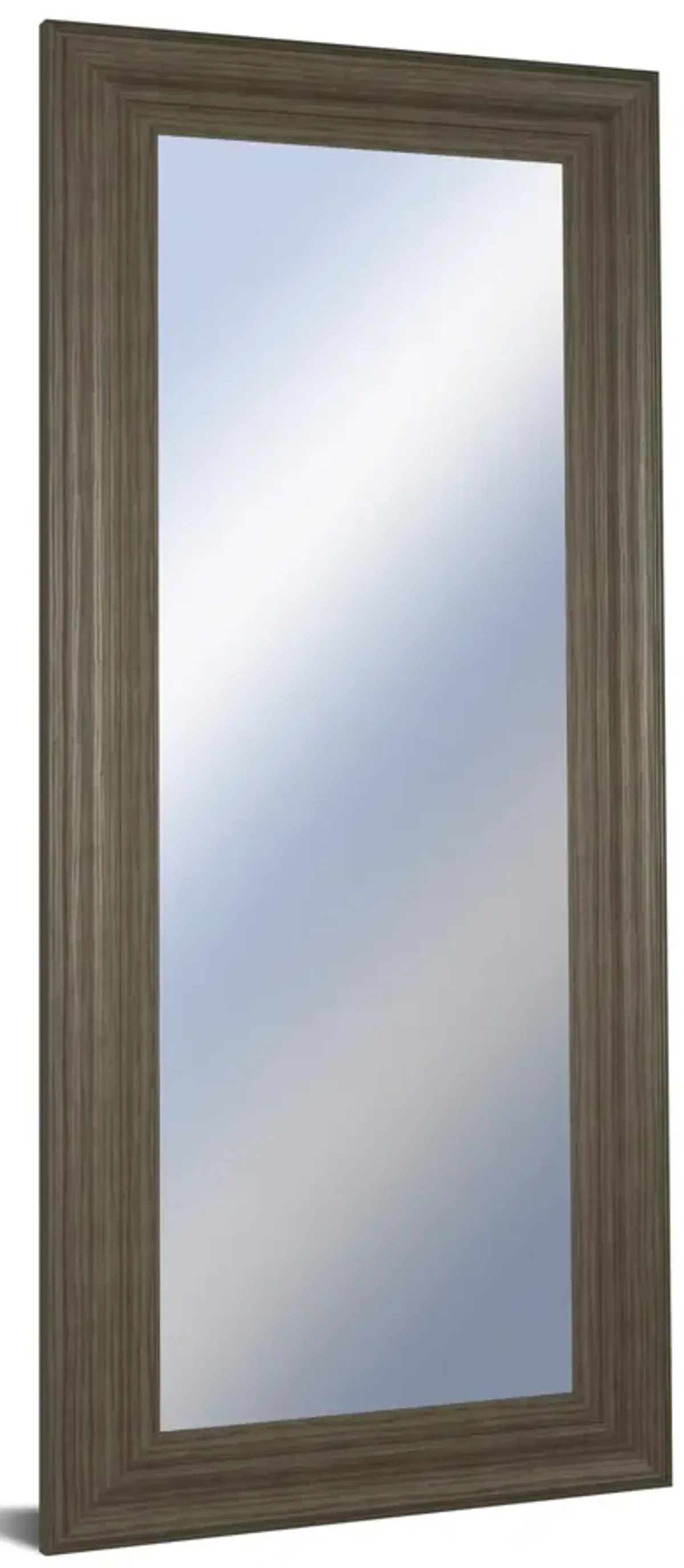 18x42 Decorative Framed Wall Mirror By Classy Art Promotional Mirror Frame #44 - Dark Brown