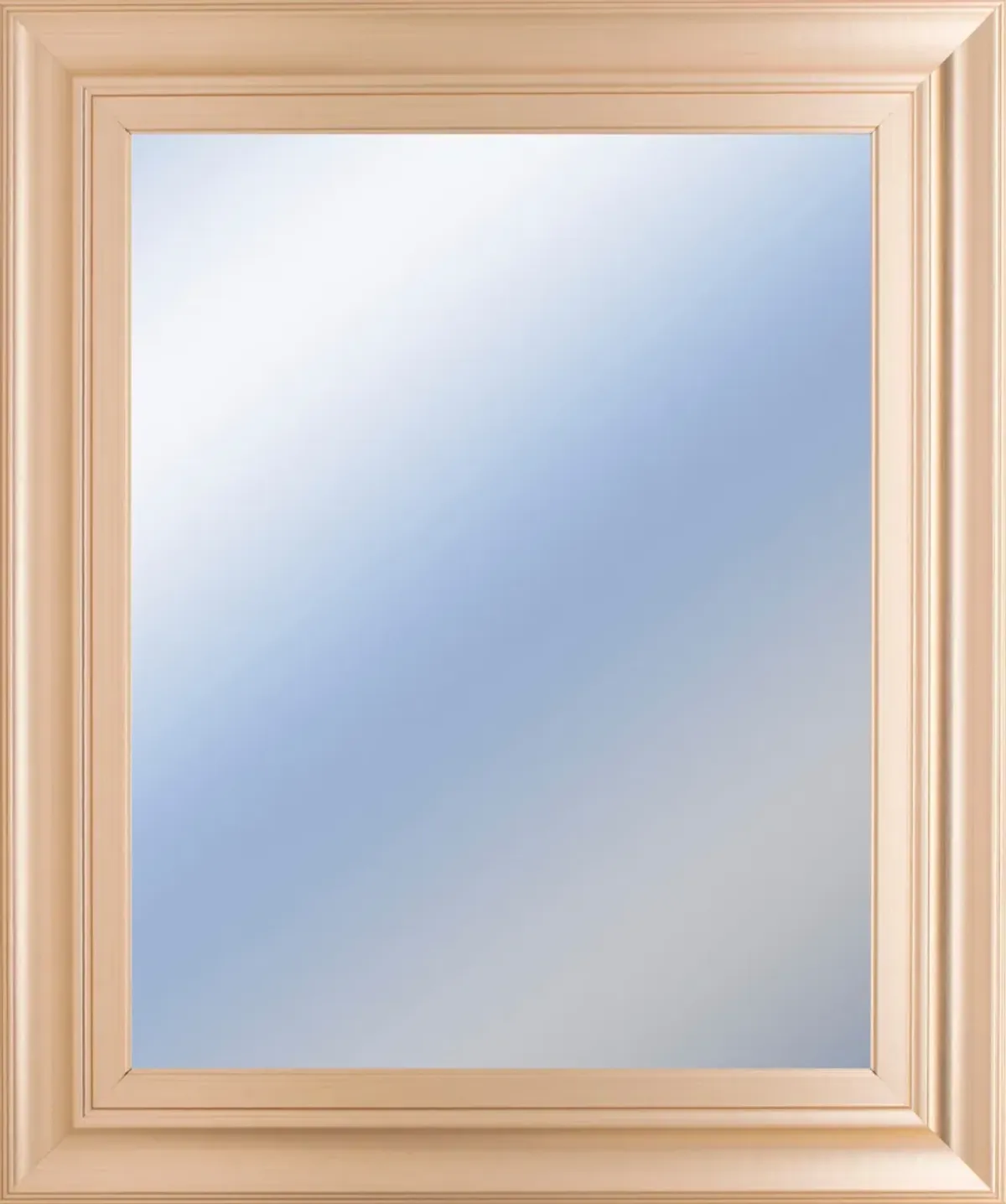 22x26 Decorative Framed Wall Mirror By Classy Art Promotional Mirror Frame #45 - Beige