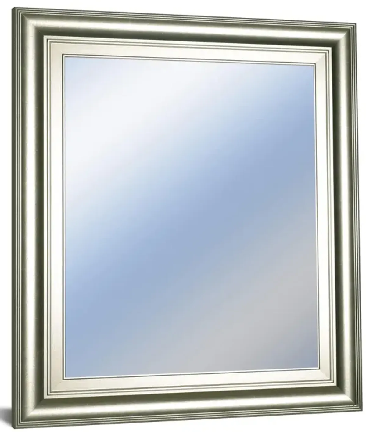 22x26 Decorative Framed Wall Mirror By Classy Art Promotional Mirror Frame #42 - Pearl Silver