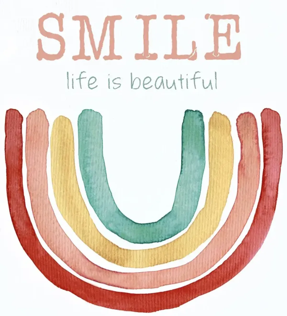 Small - Rainbow Smile By Kelly Donovan - Red