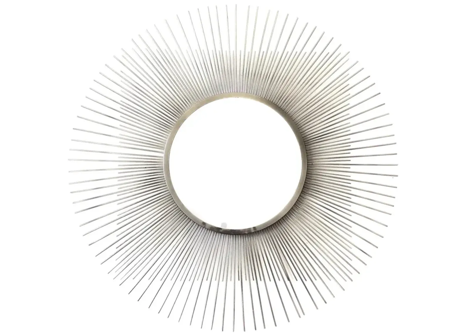 28x28 Metal Wall Mirror - Pearl Silver