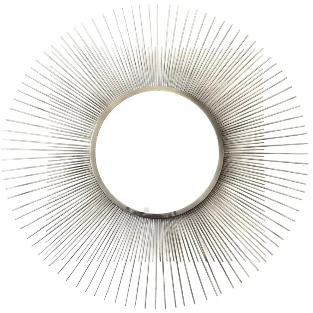 28x28 Metal Wall Mirror - Pearl Silver