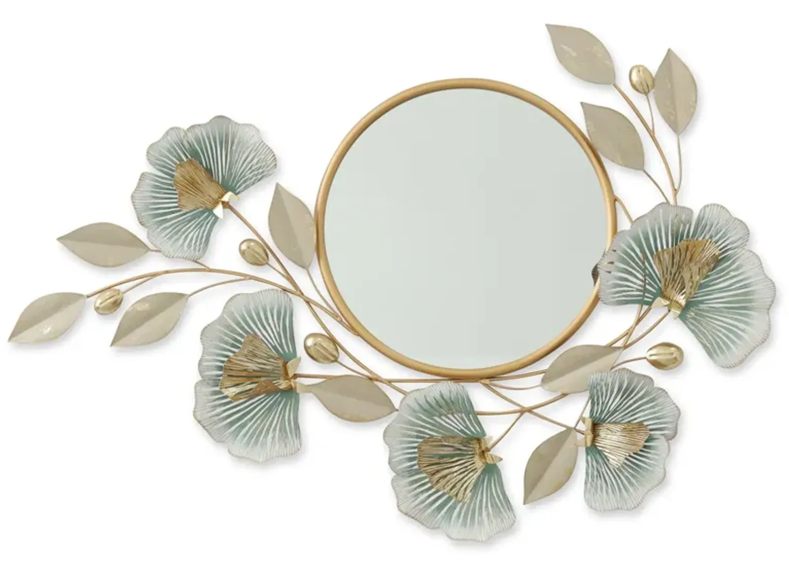 40x27 Metal Wall Mirror - Pearl Silver