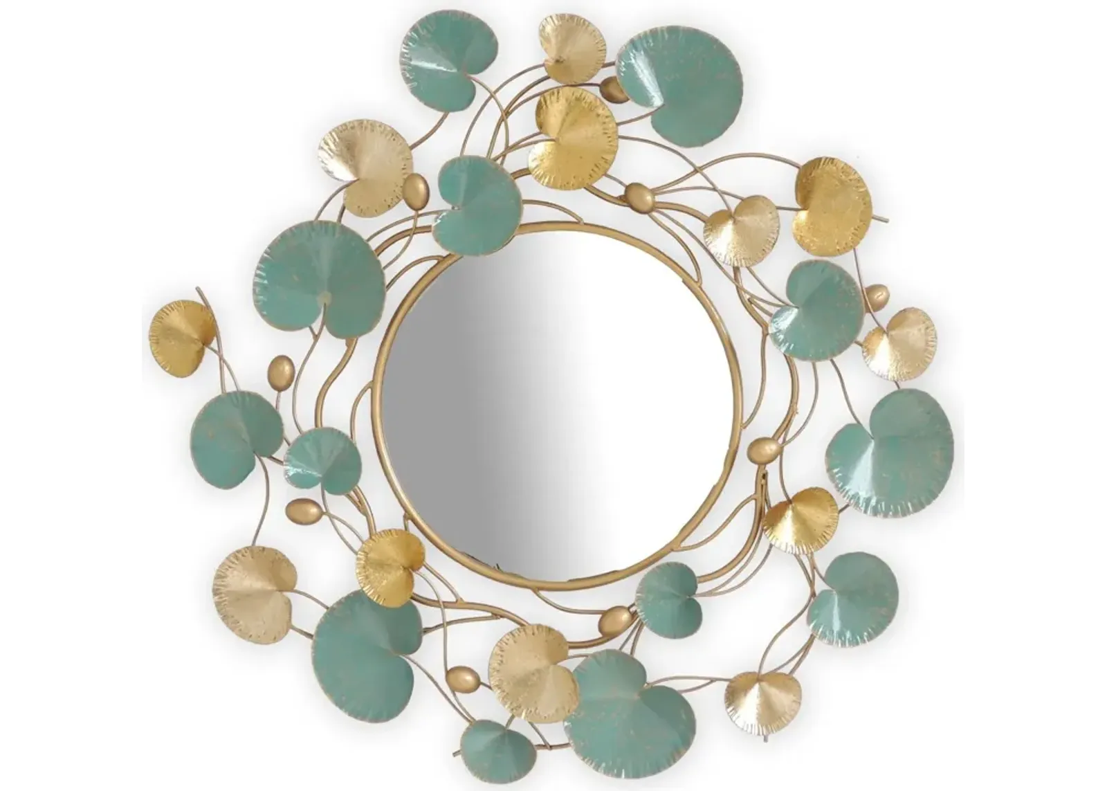 Metal Wall Mirror - Light Blue