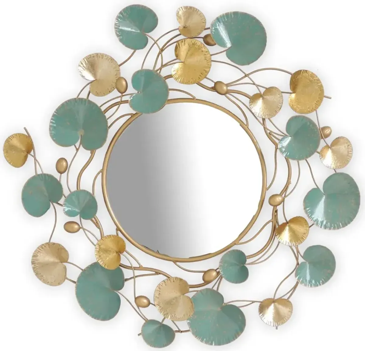 Metal Wall Mirror - Light Blue