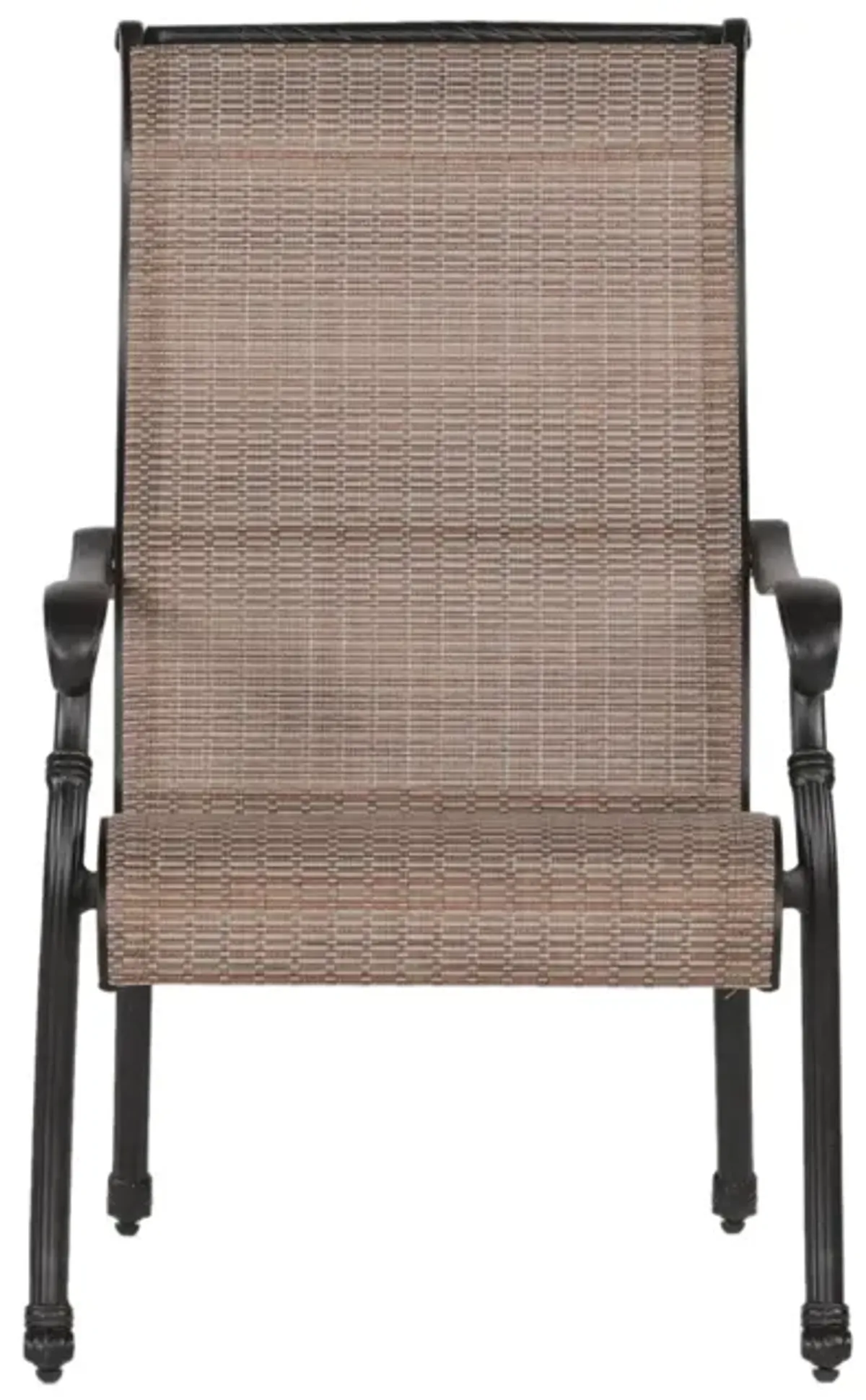 Patio Outdoor Sling Patio Chairs With Aluminum Frame, All-Weather Furniture (Set of 2) - Bronze