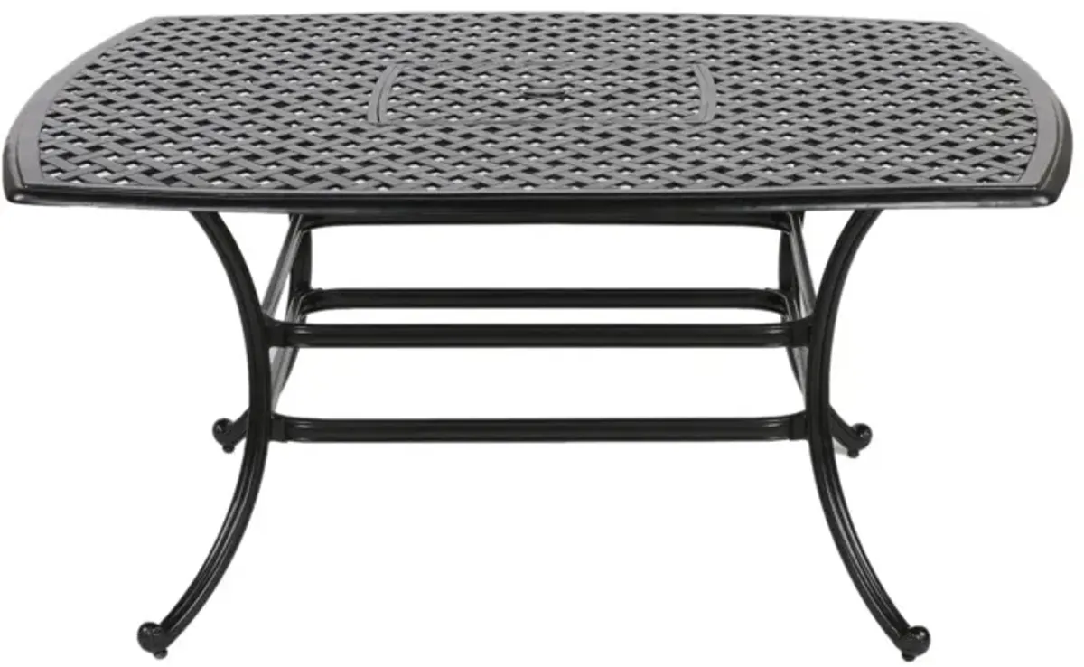 64" Square Dining Table - Dark Lava Bronze