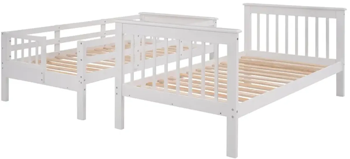 Stairway Twin Over Twin Bunk Bed With Three Drawers For Bedroom, Dorm