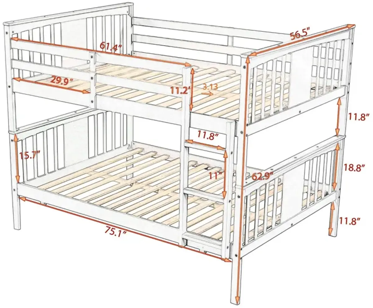 Bunk Bed With Ladder For Bedroom, Guest Room Furniture