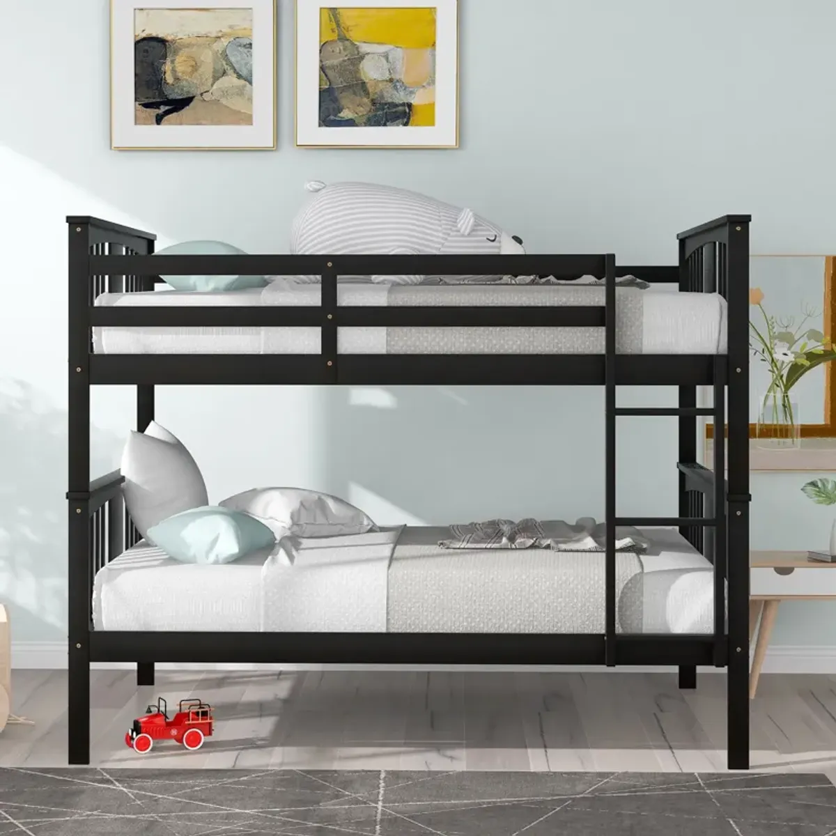 Bunk Bed With Ladder For Bedroom, Guest Room Furniture