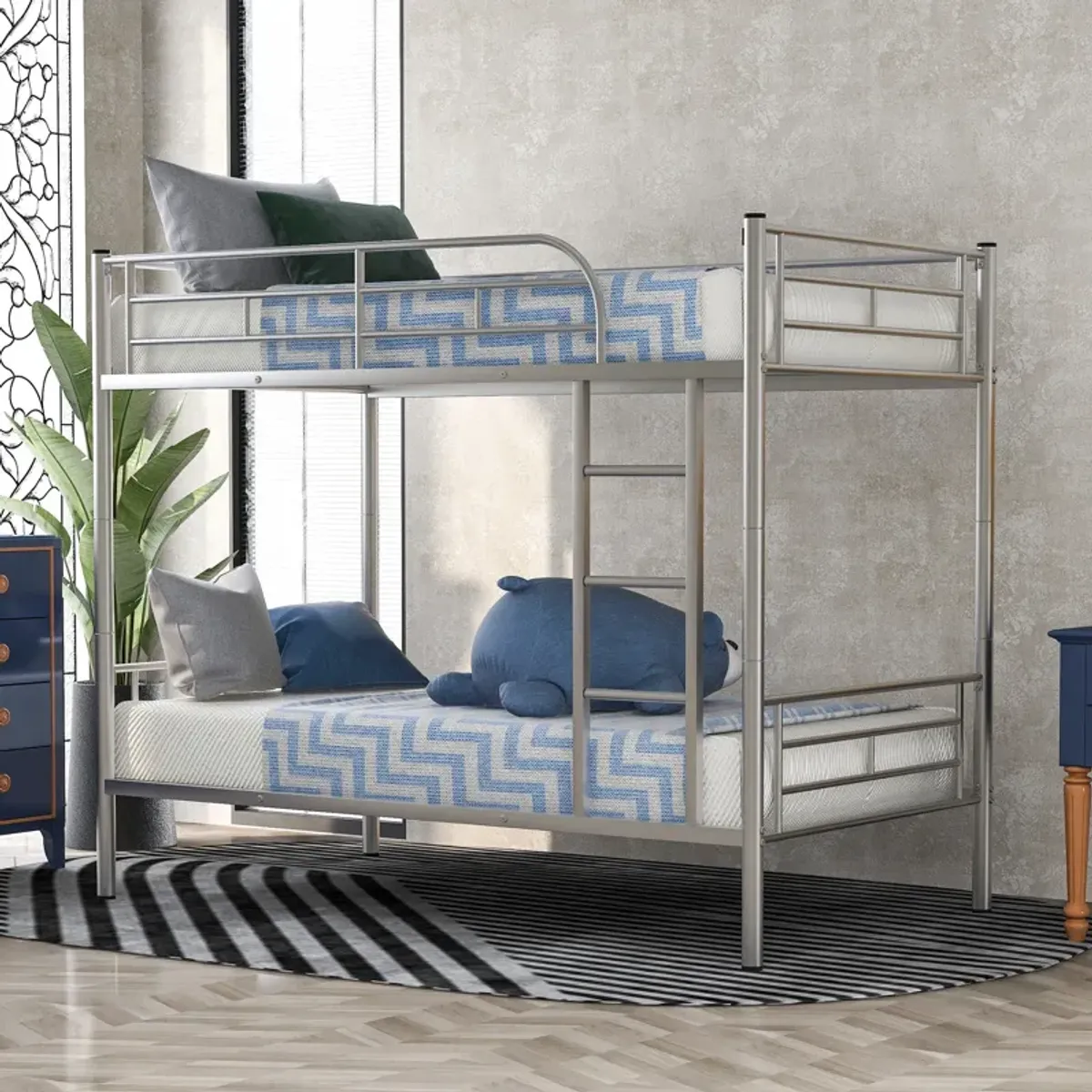 Twin Over Twin Metal Bunk Bed