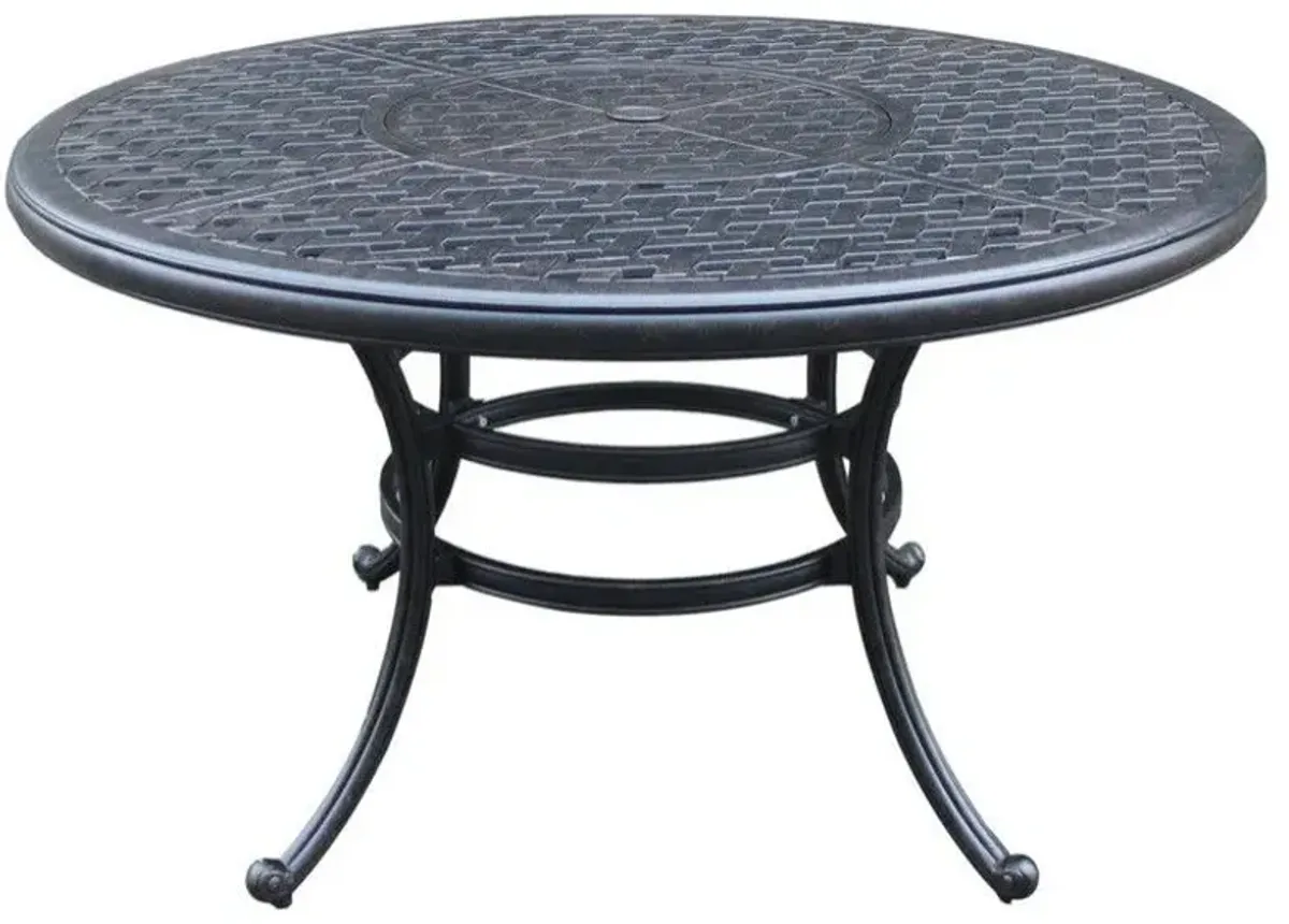 Round 51.9" Long Aluminum Dining Set