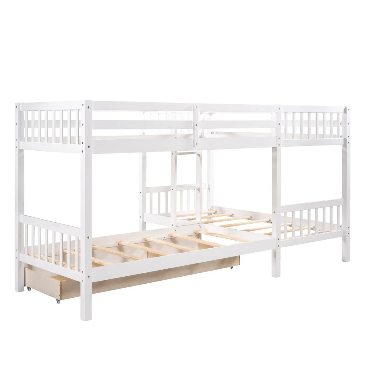 Twin L Shaped Bunk Bed With Drawers