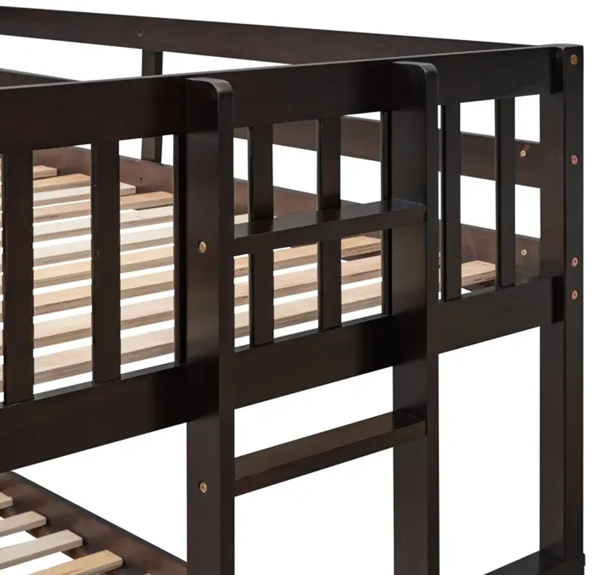 Twin Over Full Bunk Bed With Twin Size Trundle, Separable Bunk Bed With Drawers For Bedroom