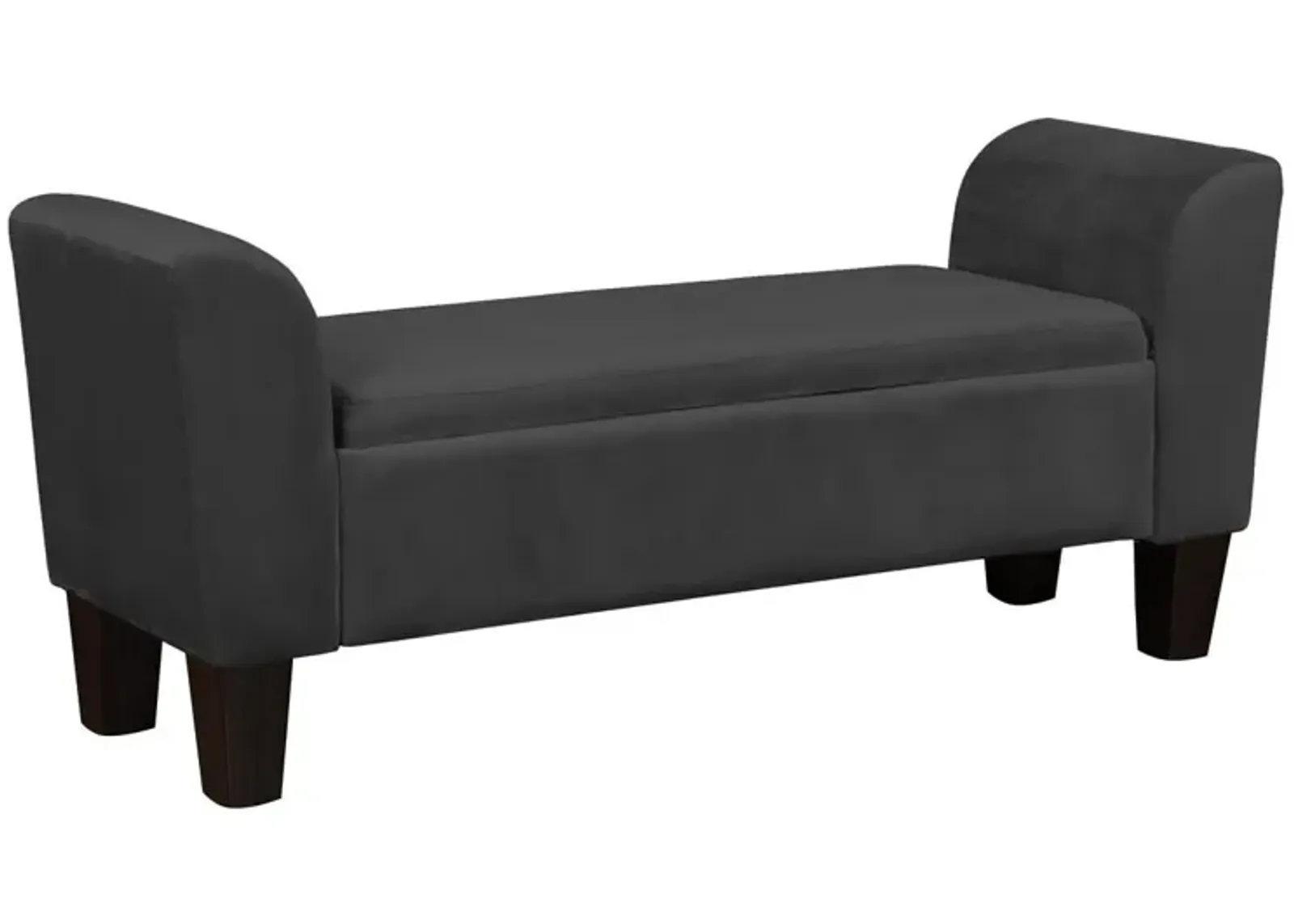 Mila - Velvet Ottoman Bench With Storage