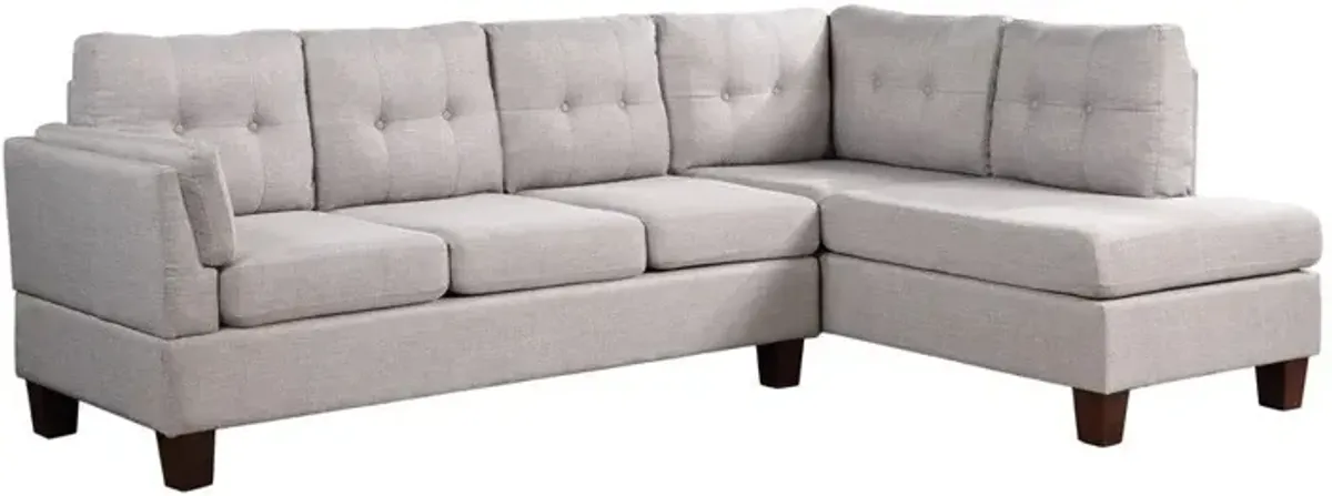 Dalia - Linen Modern Sectional Sofa With Chaise