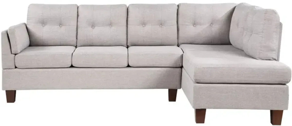 Dalia - Linen Modern Sectional Sofa With Chaise