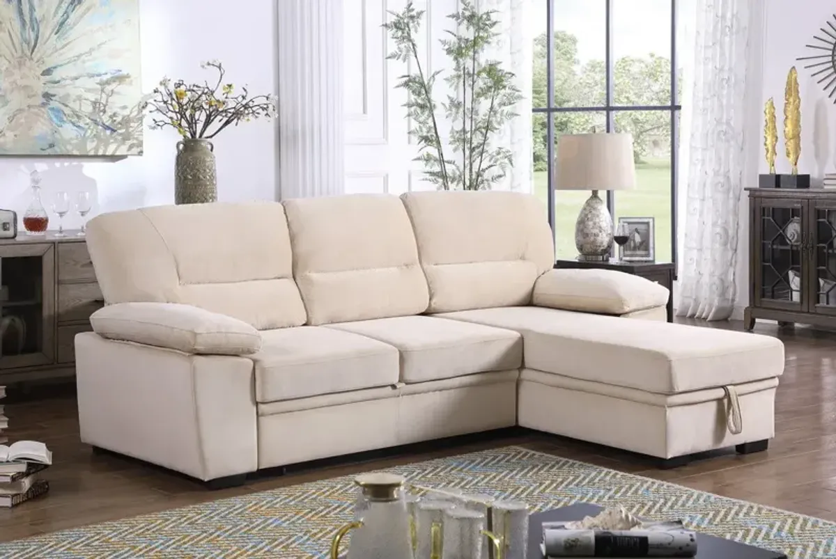 Kipling - Reversible Sleeper Sectional Sofa Chaise