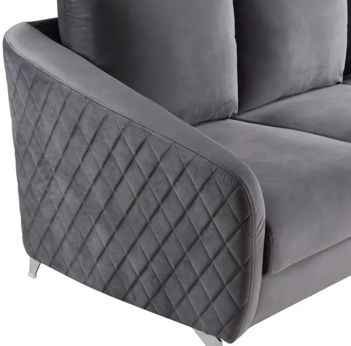 Sofia - Velvet Modern Chic Loveseat Couch