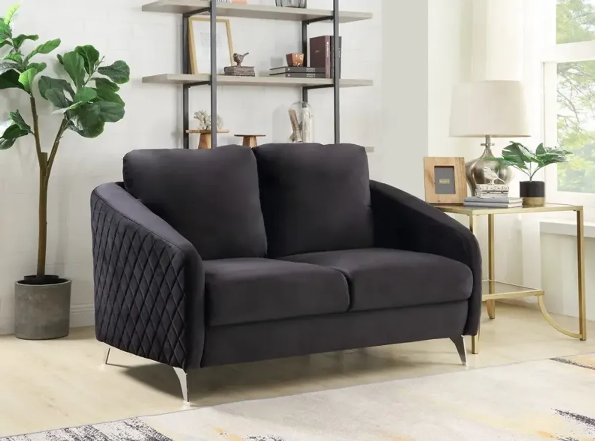 Sofia - Velvet Modern Chic Loveseat Couch