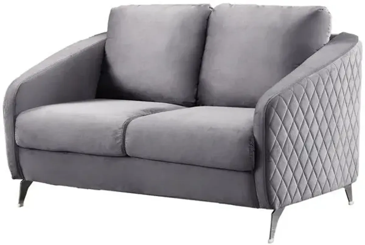 Sofia - Velvet Modern Chic Loveseat Couch