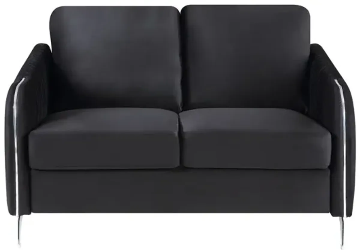 Hathaway - Velvet Fabric Sofa Set