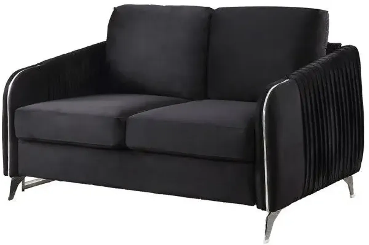 Hathaway - Velvet Modern Chic Loveseat Couch