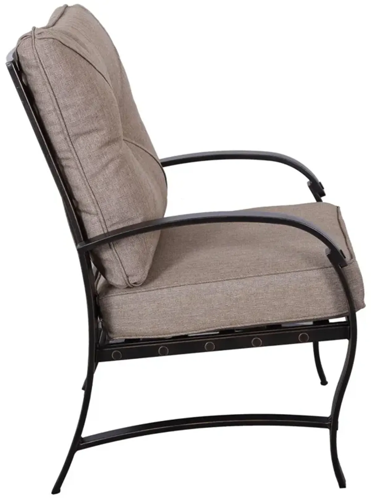 Modern Dining Chair With Back And Seat Cushion (Set of 2) - Antique Bronze