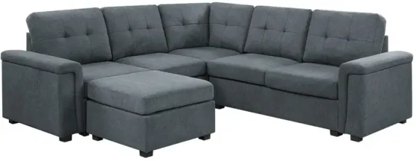 Isla - Fabric Sectional Sofa With Ottoman