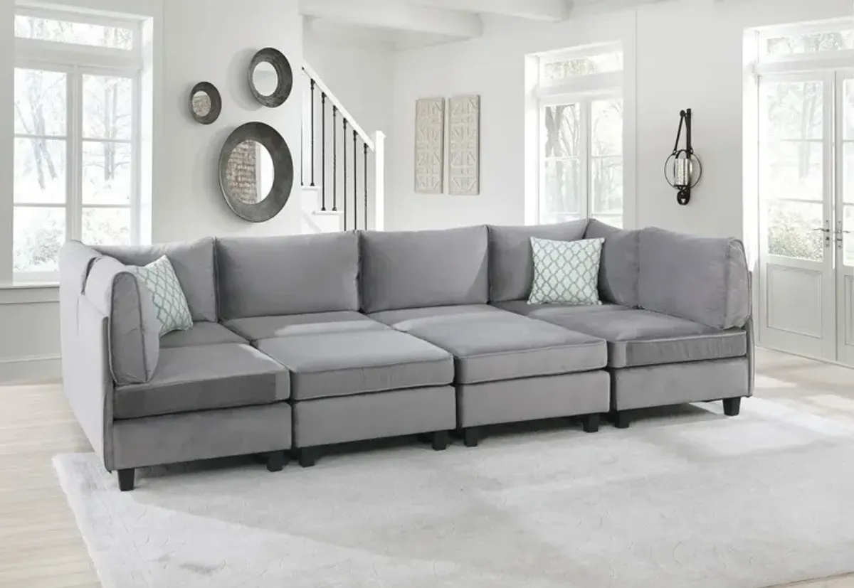 Zelmira - Velvet Sctional Sofa