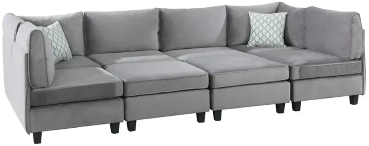 Zelmira - Velvet Sctional Sofa