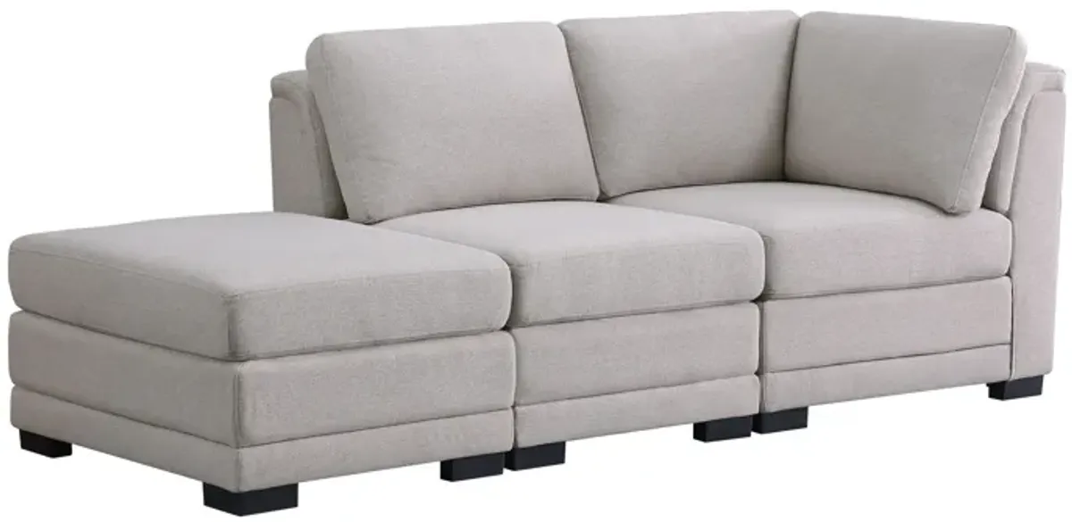 Kristin - Linen Fabric Reversible Sofa