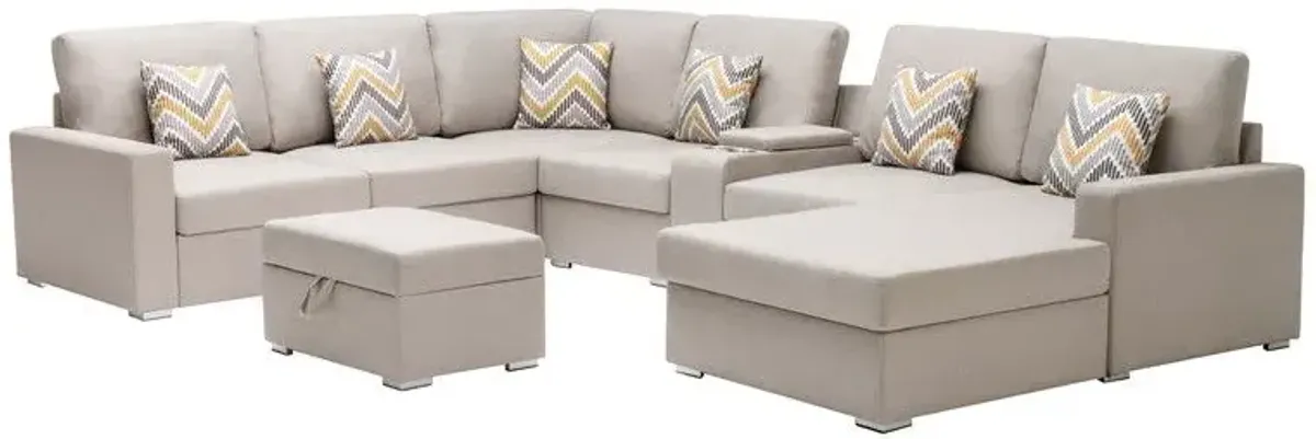 Nolan - 8 Piece Sectional Sofa With Interchangeable Legs